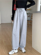 Oversize Sports Pants Balck Trousers Female Joggers