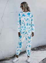 Tie-dyed Gradual Change Casual Suit