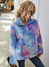 Fashion Tie-dyed Blouse Girl