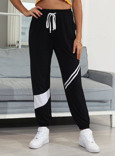 Women's Striped Drawstring Pants