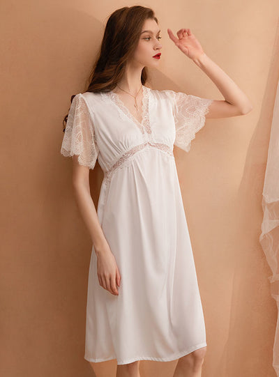 Ice Lace Home Sexy Nightgown