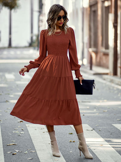 Leisure and Holiday Big Swing Dress