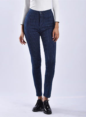 Women Striped Pencil Pants