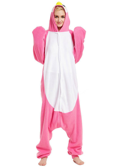 Pink Penguin Pajama Winter Women Sleepwear 