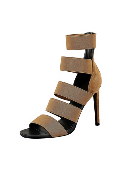 Hollow Elastic Band Super High Heels