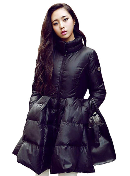 Winter Down Jackets Warm Long Slim Coat