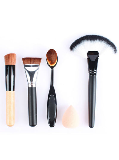 4pcs Best Makeup Brush Set Powder Foundation Travel