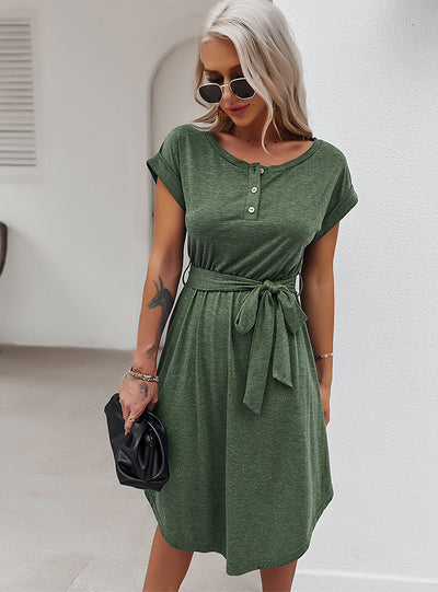 Sleeve Leisure Holiday Dress