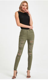 Green Hole Leggings Pant