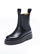 Leather Chimney Thick-soled Knights Short Boots