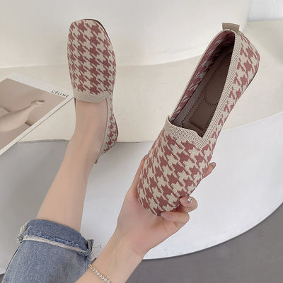 Women's Soft Soles Plaid Shoes