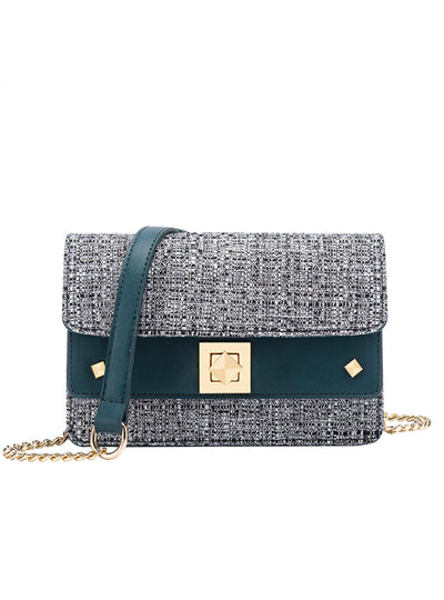 Women Gray Shoulder Bag Mini Chain Bag