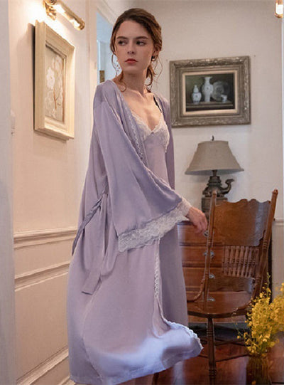 Imitation Silk Pajamas Home Suit