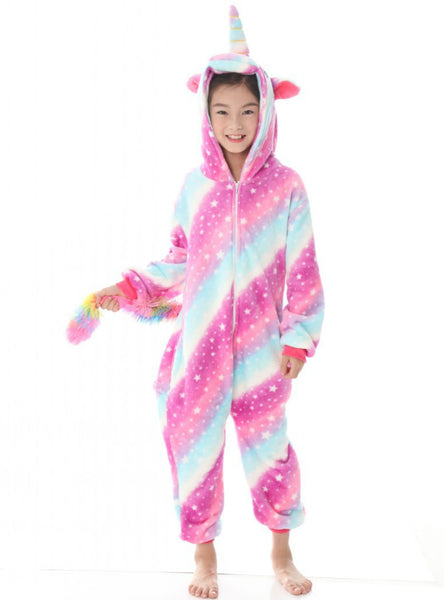 Star Unicorn Boy Girl Pajamas Children