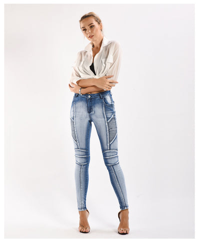 Slim Stretch Jeans Pencil Pants