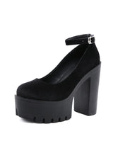 Women's Suede Buckle High Heel Shoes