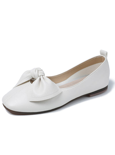 Flat-bottomed Shallow Bow Shoes