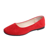 Fashion Flat Shoes Suede Pumps