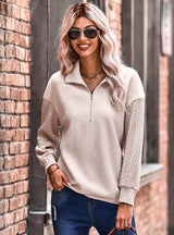 Fashion Knitting Long Sleeve Top