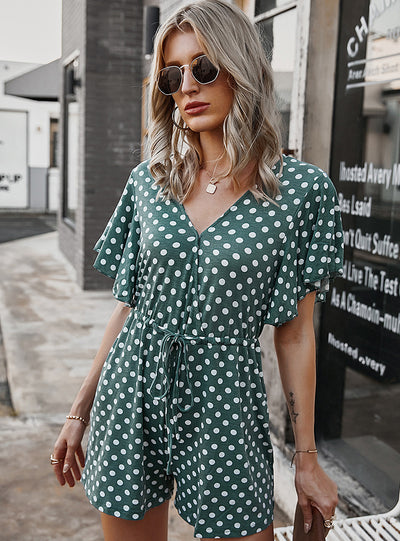 Summer Polka-dot Loose Jumpsuit