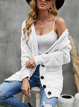 Women Button Cardigan Sweater Soat