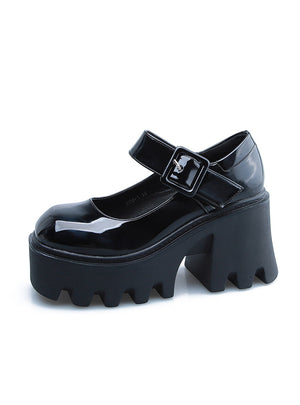 One-toed Loafers Thick-soled Single Shoes