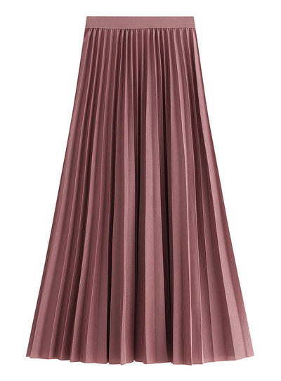 High Waist Thin Body Pleated Skirt