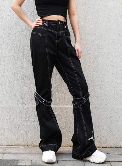 Women’s Black Denim High Waist Jeans