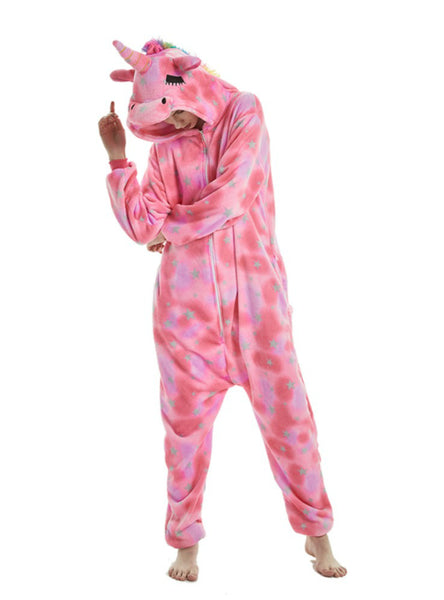 Eyes Unicorn Winter Adults Animal Pajamas Sets