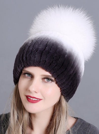 Rex Fur Ladies Hat Hand Sewing