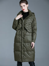 Women's Long Knee-length Loose Down Jacket