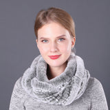 Women Rex Fur Scarf Ladies Fur Scarf