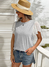 Round Neck Sleeve Short Sleeve T-shirt