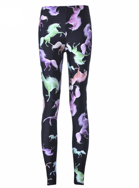 Fashion Colored Cartoon Horse God Pant 