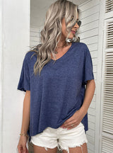 V-neck Short Sleeves T-shirt