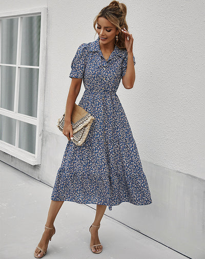 Summer Shirt Printed Sexy Dress