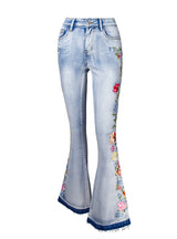 Women's 3D Embroidered Jeans Pants