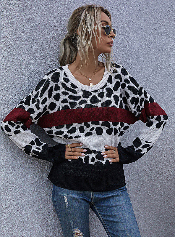 Loose Pullover Round Neck Long Sleeve Sweater