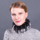 Rex Fur Scarf New Elastic Braided Fur Collar