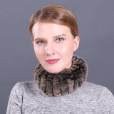 Rex Fur Scarf New Elastic Braided Fur Collar