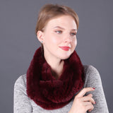 Women Rex Fur Scarf Ladies Fur Scarf