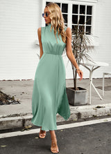 Summer Sleeveless Solid Color Dress