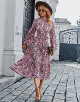 Printed Bohemian Casual Dress