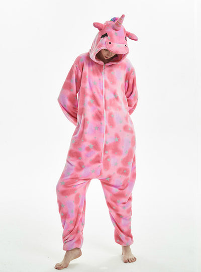 Eyes Unicorn Winter Adults Animal Pajamas Sets