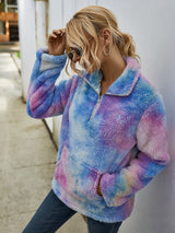 Fashion Tie-dyed Blouse Girl