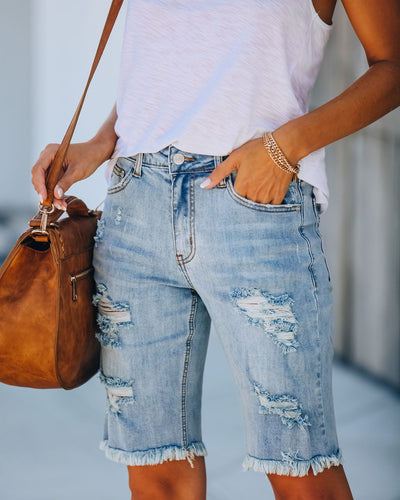 Holes Thin Edges Short Jeans