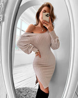 Autumn and Winter Sexy Tight Knit Dress