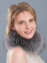 Fox Fur Collar Female Fur Keeps Warm Winter