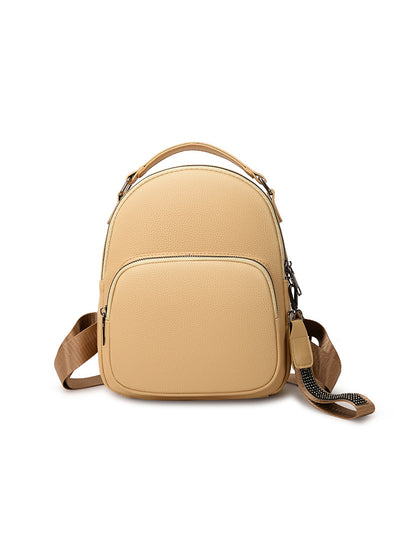 Soft Pu Bag Leisure Shoulder Backpack