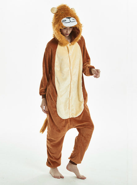 Lion Jumpsuit Cartoon Animal Pajamas